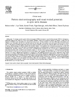 Atilla et al. – 2006 – Pattern electroretinography and visual evoked potentials in optic nerve diseases