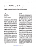 Bayram et al. – 2011 – Simultaneous EEGfMRI analysis of the resonance phenomena in steady-state visual evoked responses